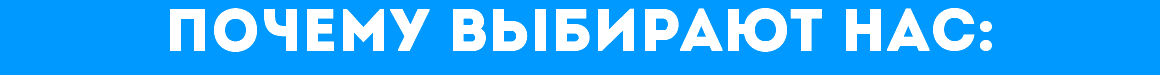 ПОЧЕМУ ВЫБИРАЮТ НАС: